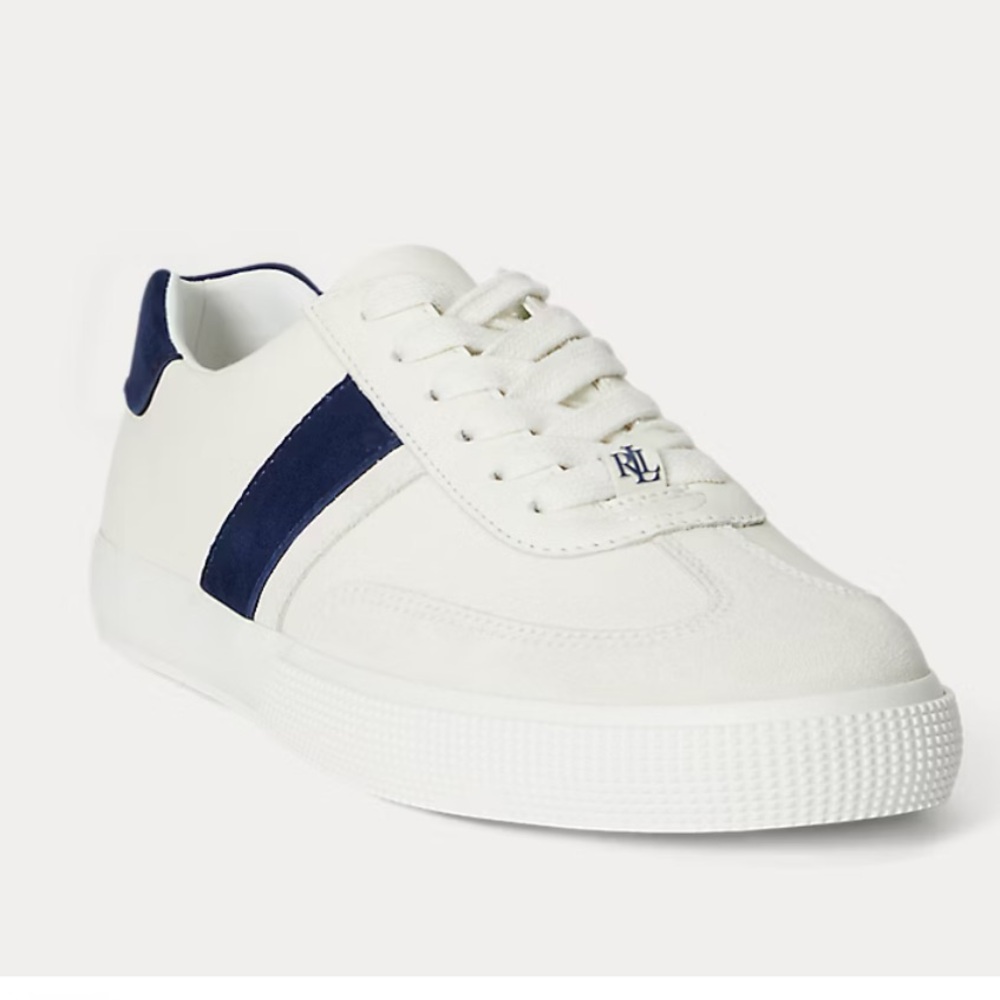 Ralph Lauren two-tone Braylee leather sneakers